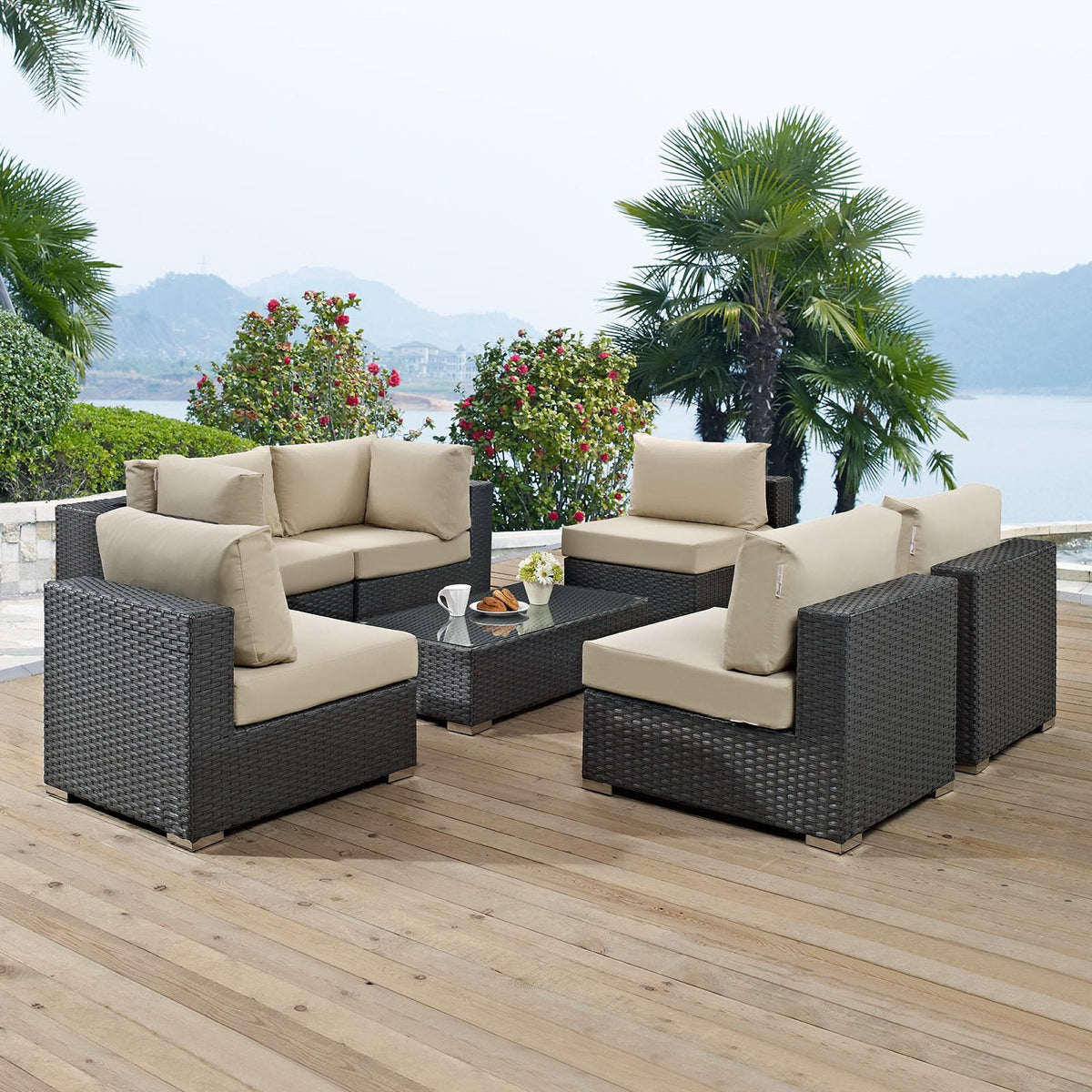Ensemble de coupe extérieur 7 pièces Sojourn Sunbrella®