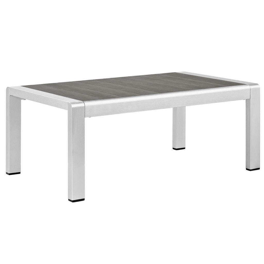 Canapé d'angle d'extérieur 4 pièces en aluminium Shore
