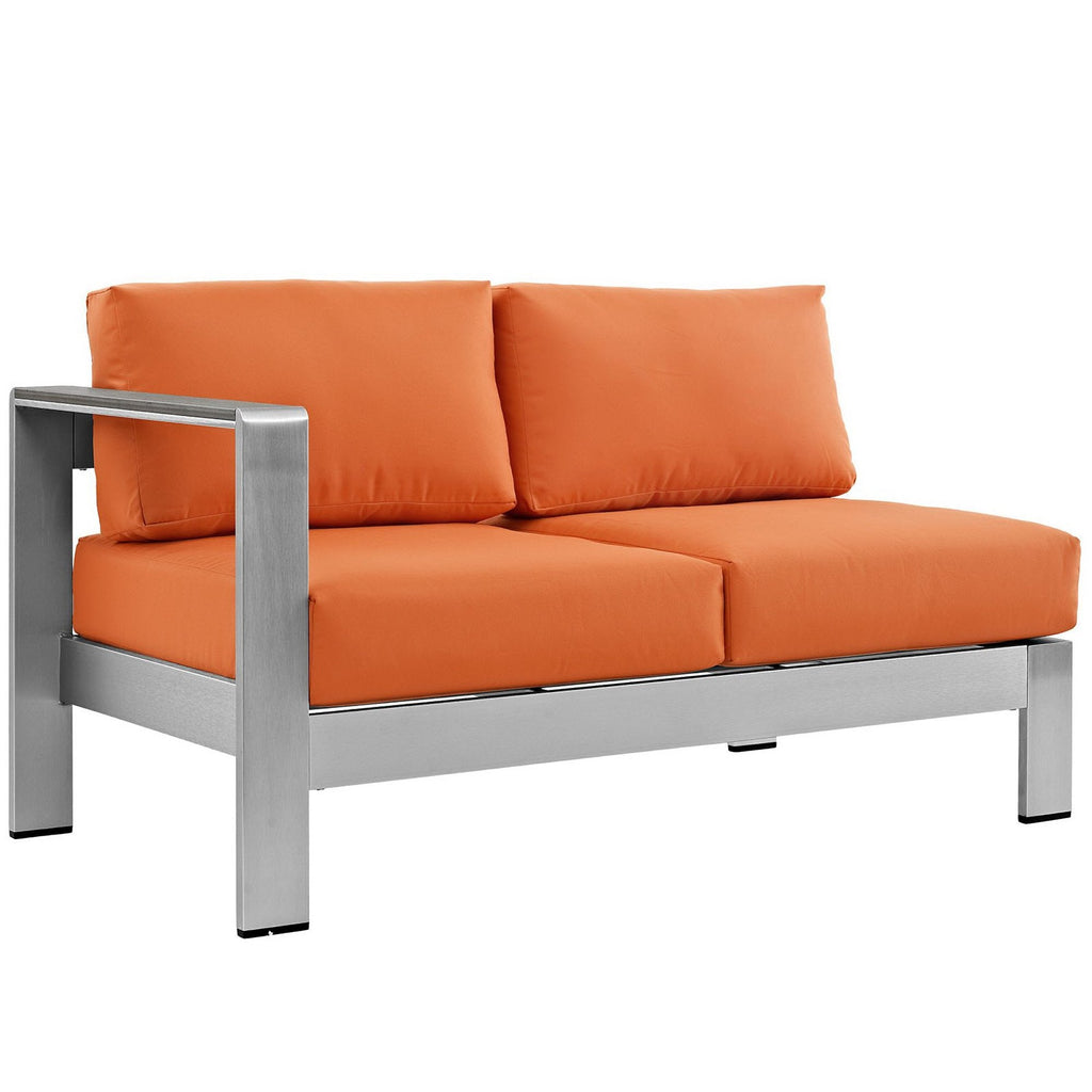 Canapé d'angle d'extérieur 4 pièces en aluminium Shore