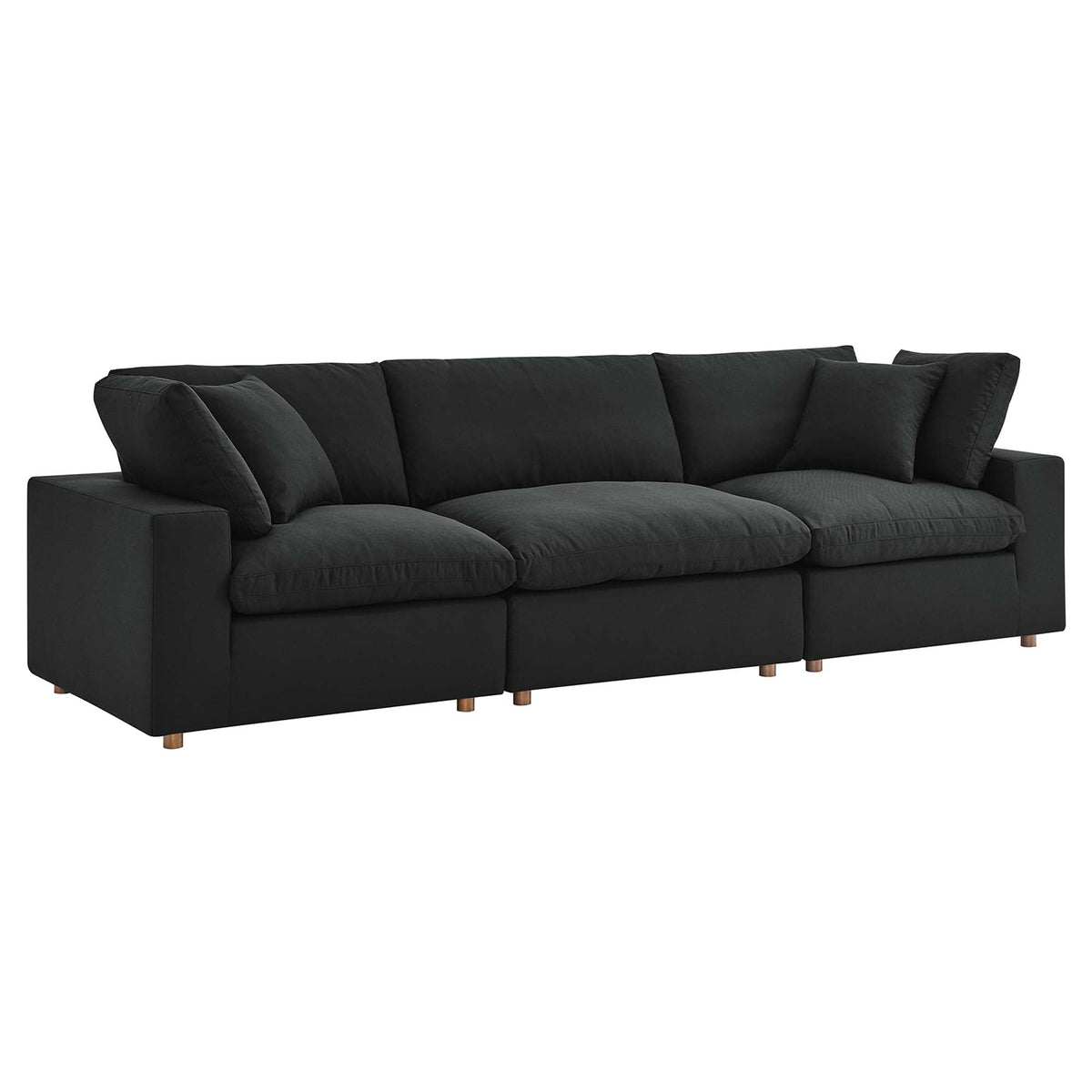 Ensemble de canapé sectionnel surdimensionné Commix 3 pièces, rembourré en duvet