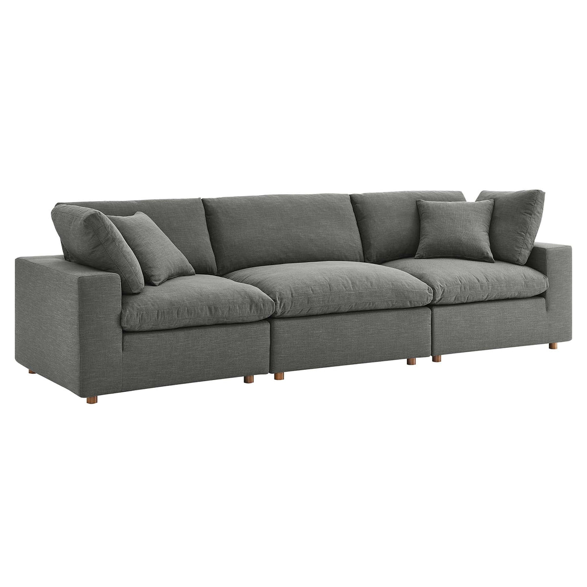 Ensemble de canapé sectionnel surdimensionné Commix 3 pièces, rembourré en duvet