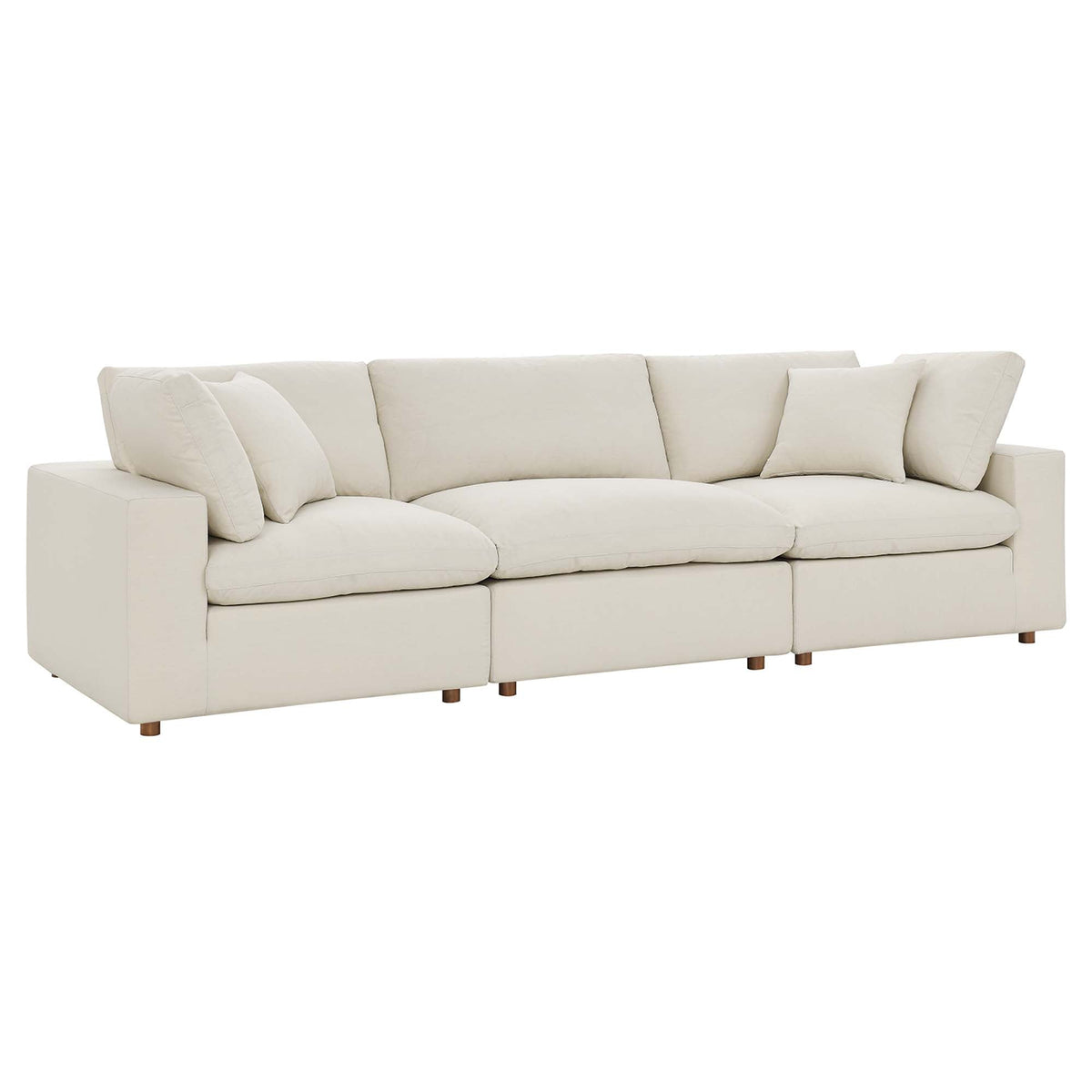 Ensemble de canapé sectionnel surdimensionné Commix 3 pièces, rembourré en duvet