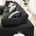 Canapé d'angle rembourré 5 places en duvet Commix