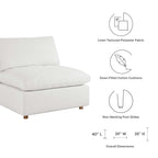 Canapé d'angle rembourré 5 places en duvet Commix