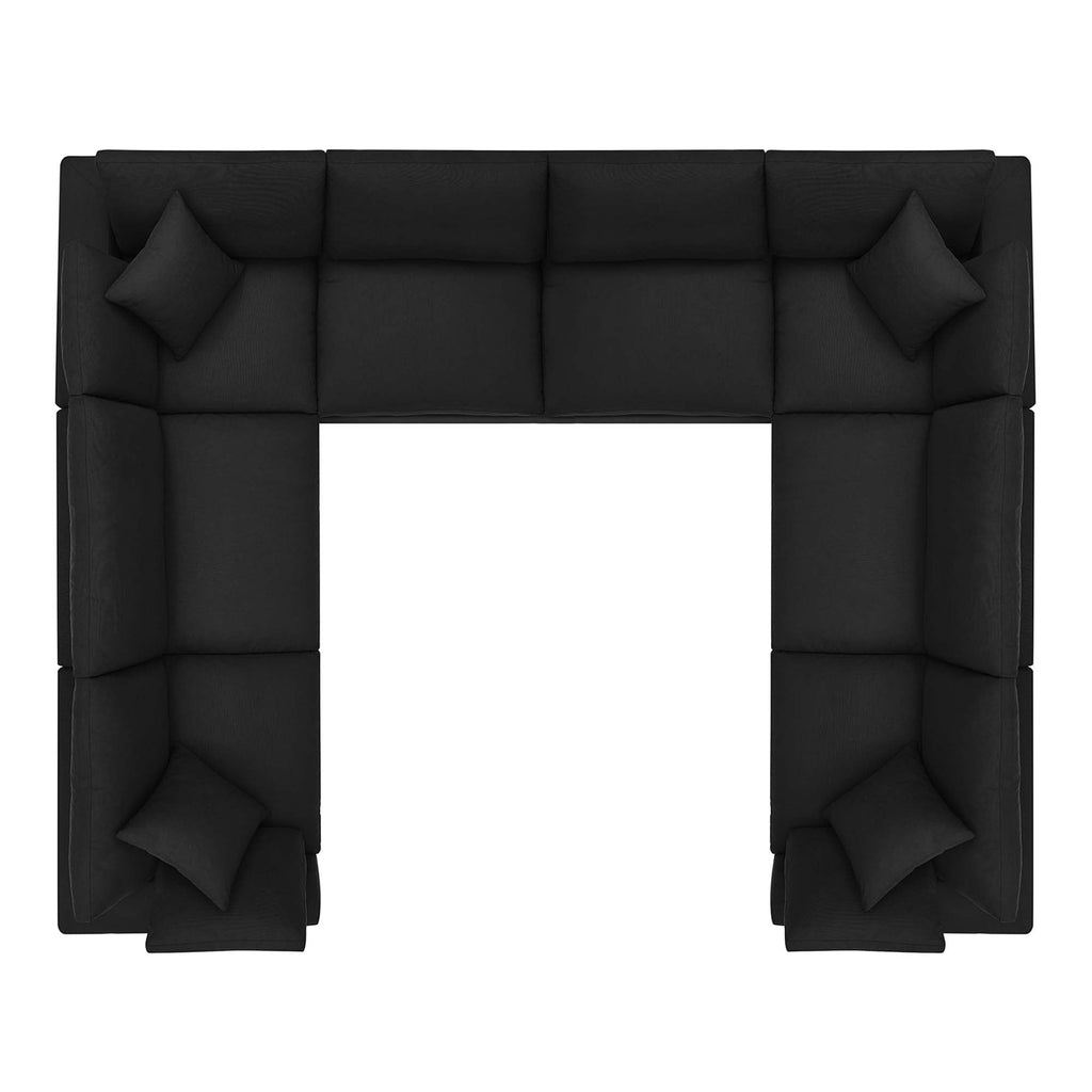 Canapé sectionnel surdimensionné 8 places en duvet Commix
