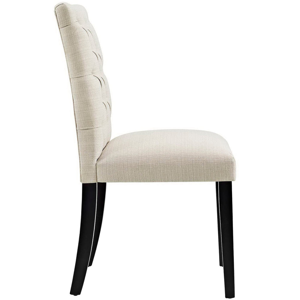 Lot de 2 chaises de salle à manger Duchess en tissu