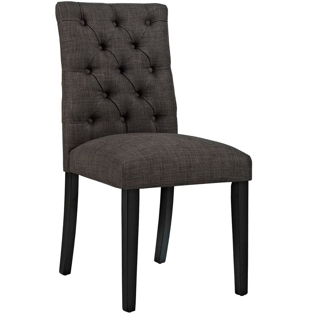 Lot de 2 chaises de salle à manger Duchess en tissu