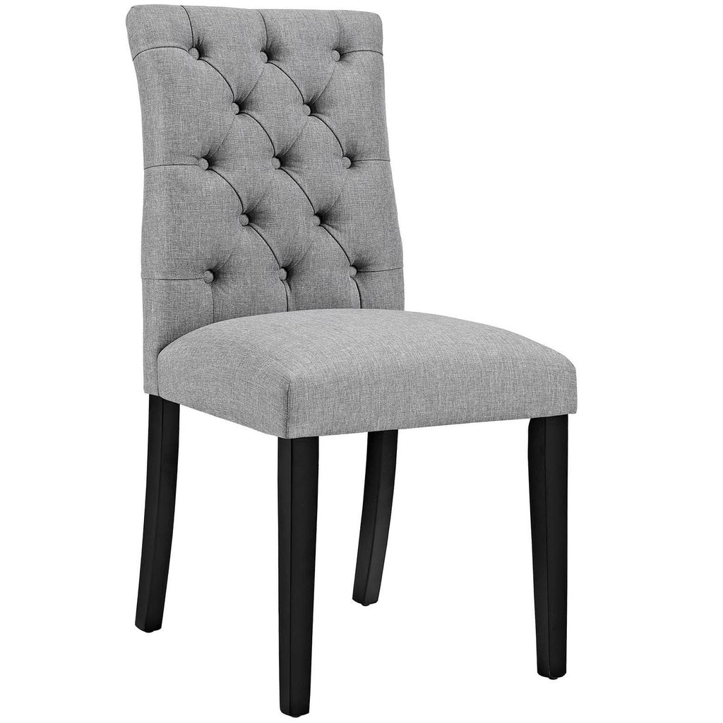 Lot de 2 chaises de salle à manger Duchess en tissu