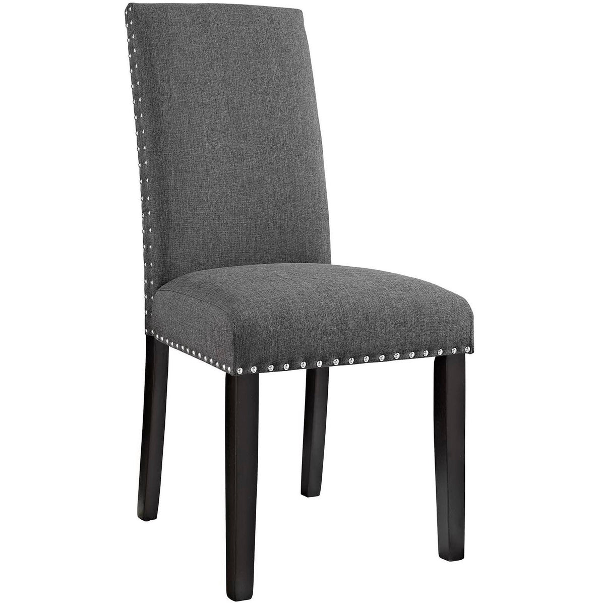 Lot de 2 chaises de salle à manger en tissu Parcel
