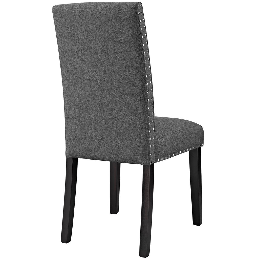 Lot de 2 chaises de salle à manger en tissu Parcel