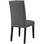 Lot de 2 chaises de salle à manger en tissu Parcel