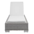 Chaise longue d'extérieur en rotin osier Conway Sunbrella®