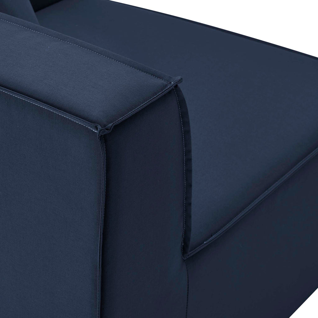 Canapé d'angle rembourré Saybrook 4 pièces pour l'extérieur