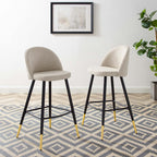 Tabourets de bar en tissu Cordial - Lot de 2