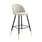 Tabourets de bar en tissu Cordial - Lot de 2