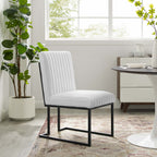 Chaise de salle à manger en tissu capitonné "Indulge"