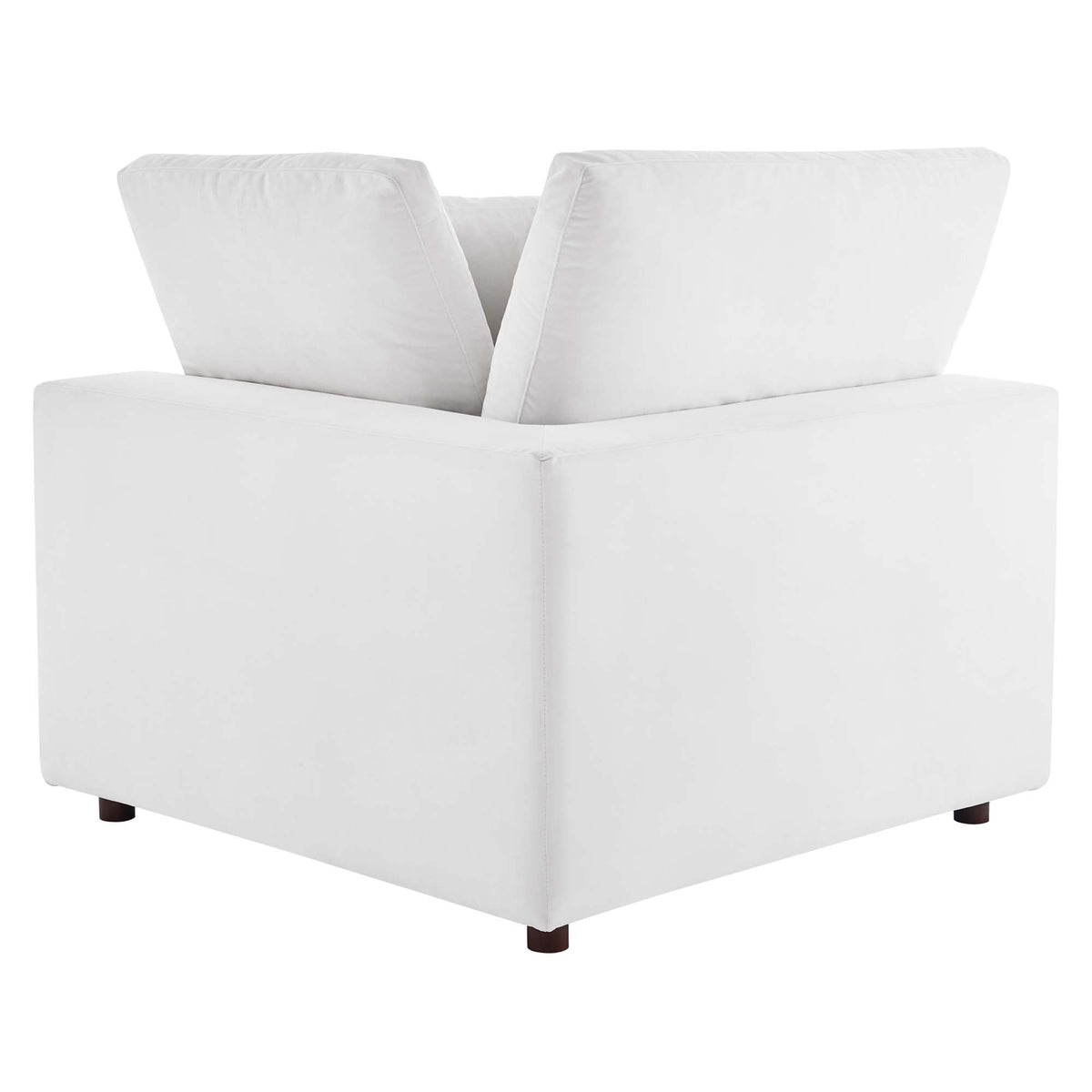 Causeuse en velours performance surrembourrée Commix garnie de duvet