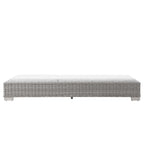 Chaise longue en osier et rotin d'extérieur Conway