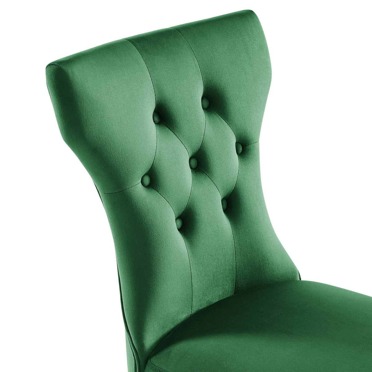 Lot de 2 chaises de salle à manger Silhouette en velours de performance