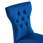 Lot de 2 chaises de salle à manger Silhouette en velours de performance