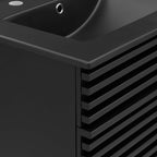 Rendu meuble-lavabo avec vasque noire incluse