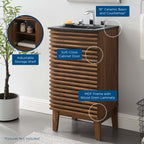 Rendu meuble-lavabo avec vasque noire incluse