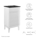 Rendu meuble-lavabo avec vasque noire incluse