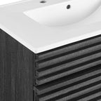Rendu de meubles-lavabos de salle de bain de 30 et 36 po avec vasque blanche incluse