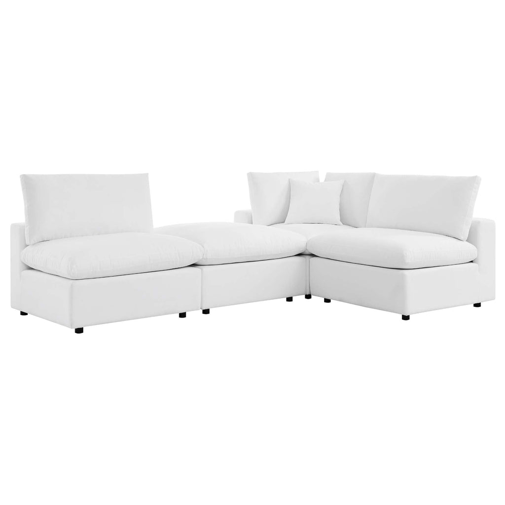 Canapé d'angle d'extérieur 4 pièces Sunbrella® Commix
