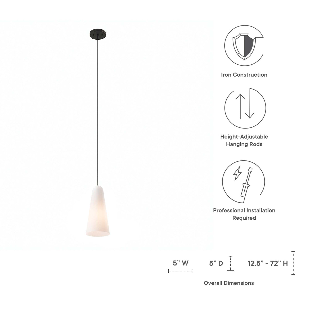 Suspension 1 lumière Beacon