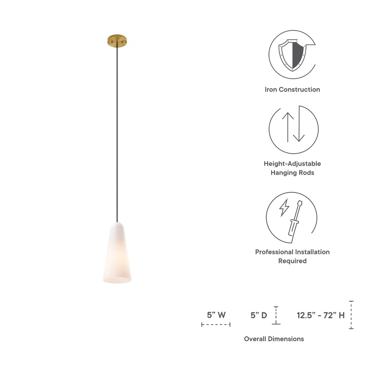 Suspension 1 lumière Beacon