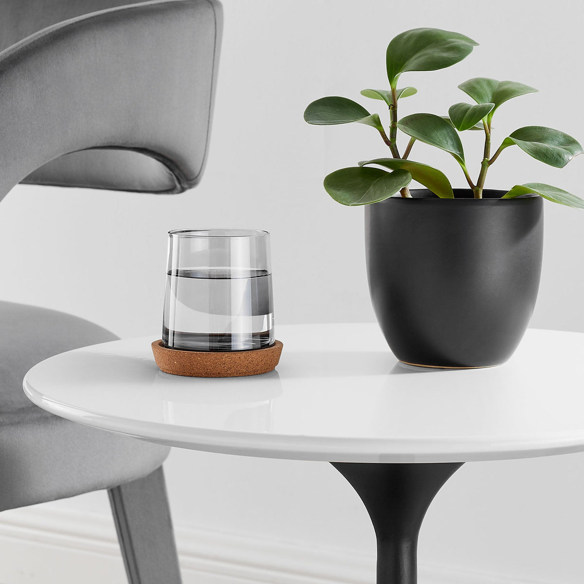 Table d'appoint ronde en bois Lippa 20