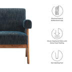 Fauteuil Lyra en tissu