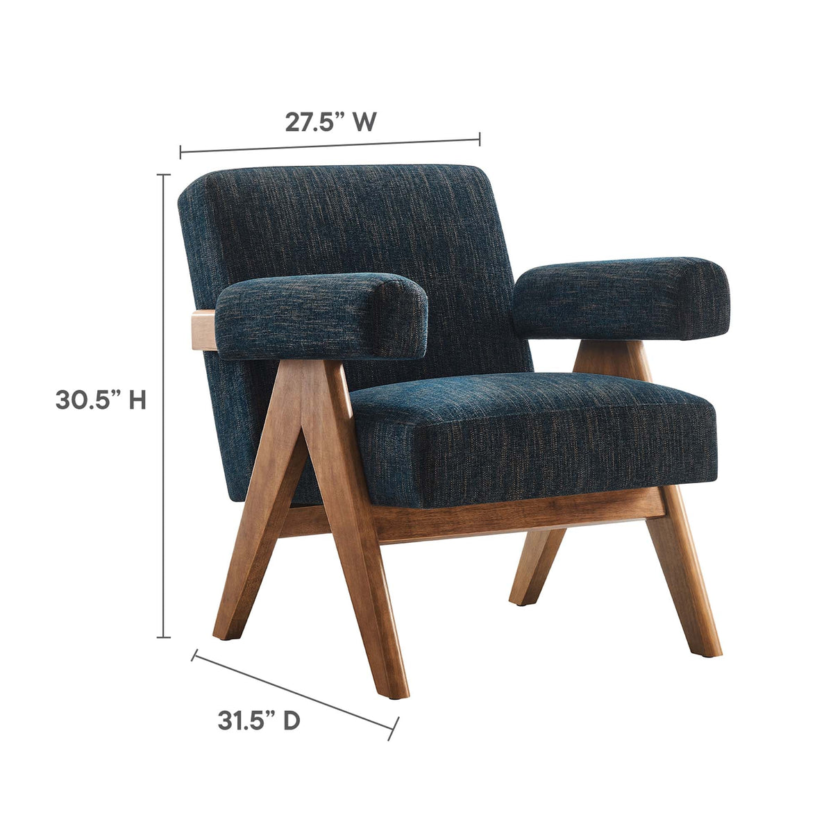 Fauteuil Lyra en tissu