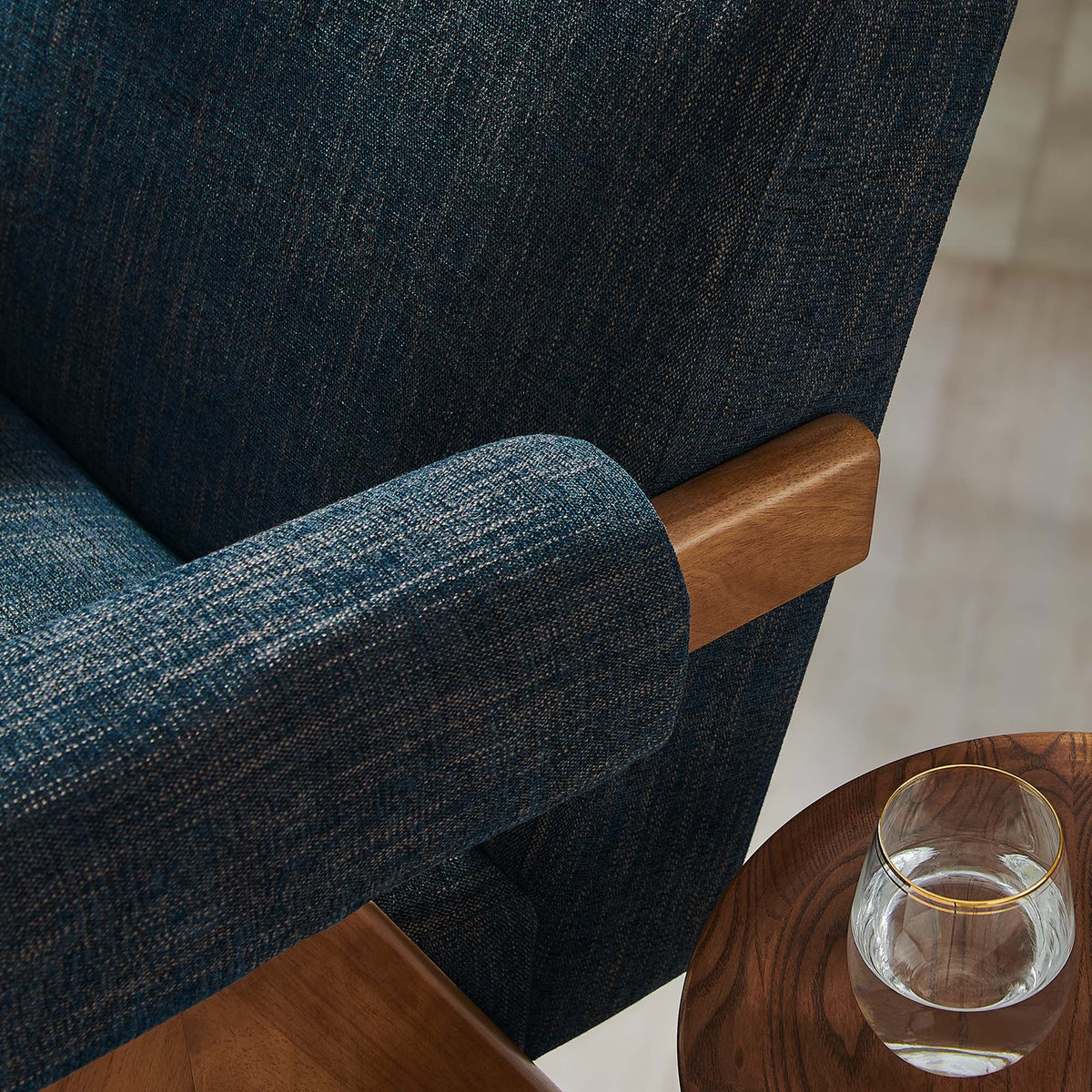 Fauteuil Lyra en tissu