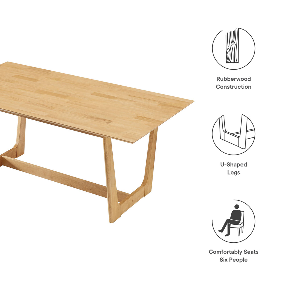 Ensemble de salle à manger 7 pièces en bois Solara