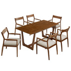Ensemble de salle à manger 7 pièces en bois Solara