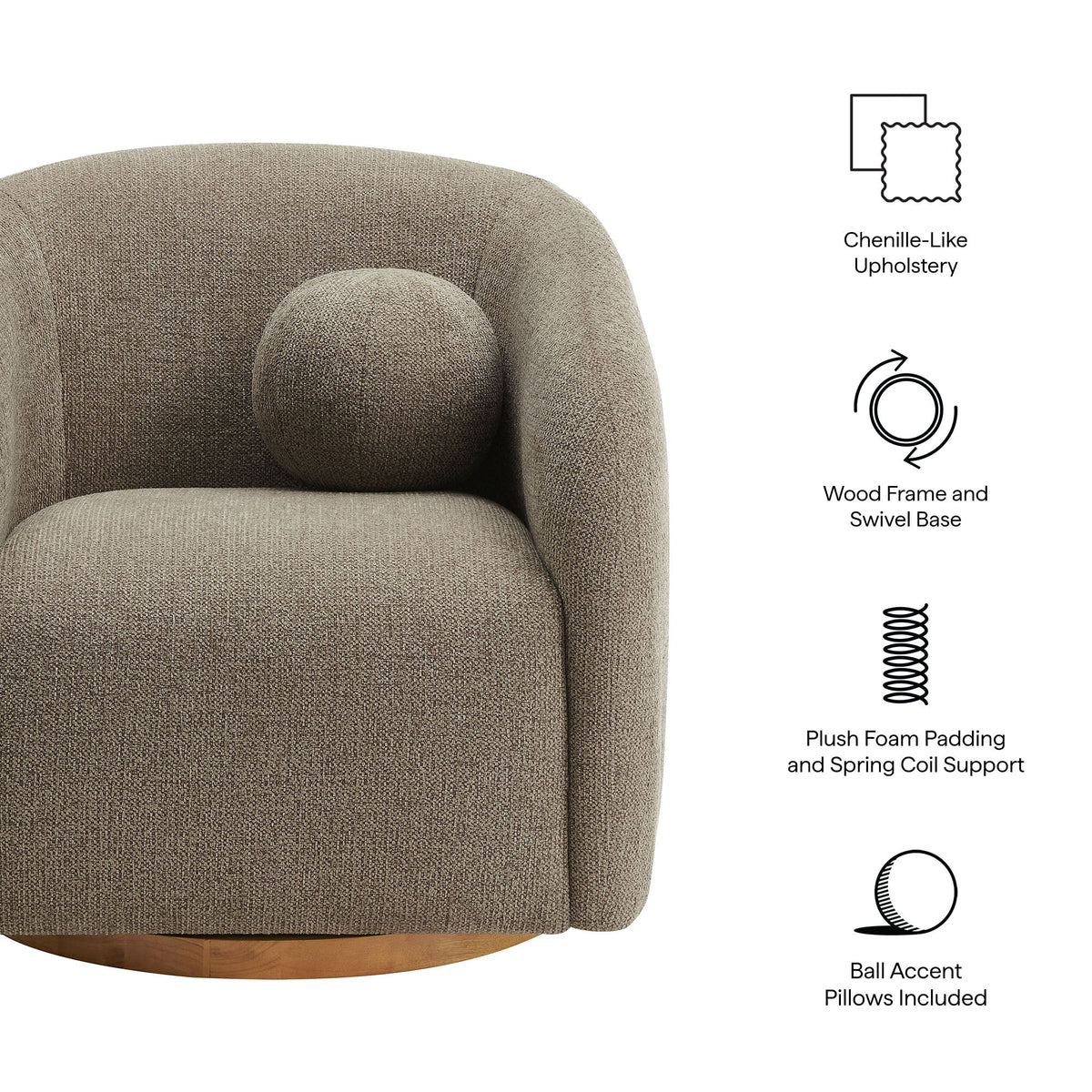Fauteuil pivotant Holland