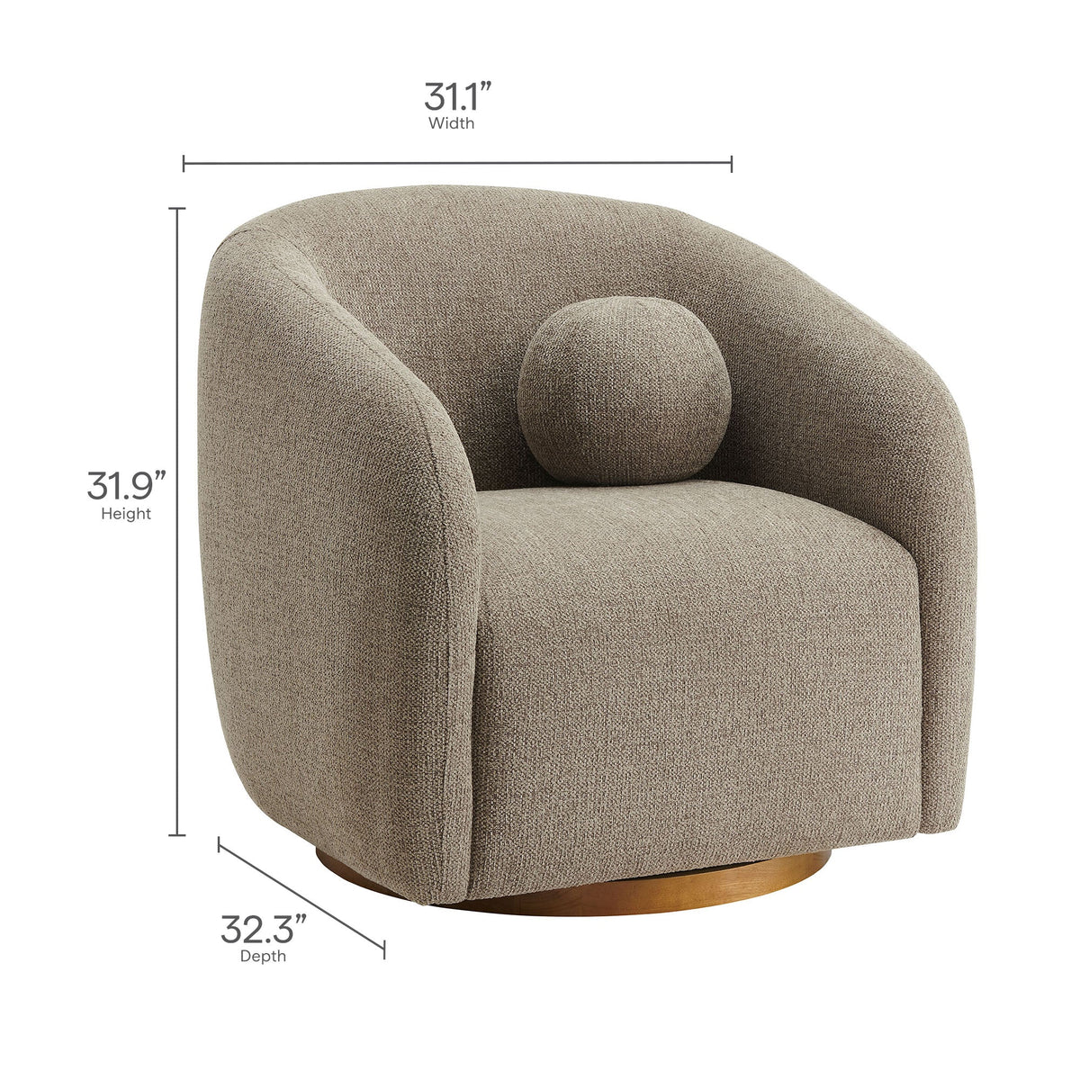 Fauteuil pivotant Holland