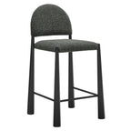 Tabouret de comptoir en tissu rembourré Hayley
