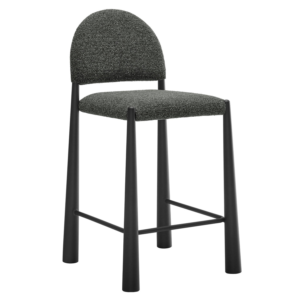 Tabouret de comptoir en tissu rembourré Hayley