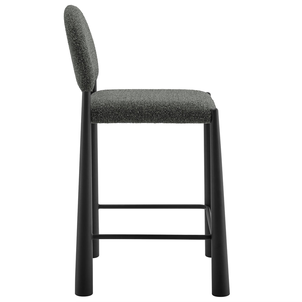 Tabouret de comptoir en tissu rembourré Hayley