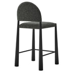 Tabouret de comptoir en tissu rembourré Hayley