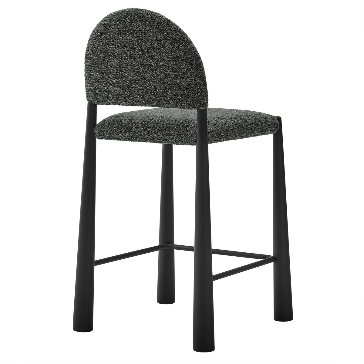 Tabouret de comptoir en tissu rembourré Hayley