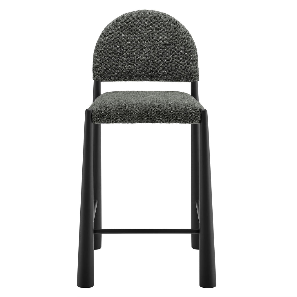Tabouret de comptoir en tissu rembourré Hayley