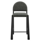 Tabouret de comptoir en tissu rembourré Hayley