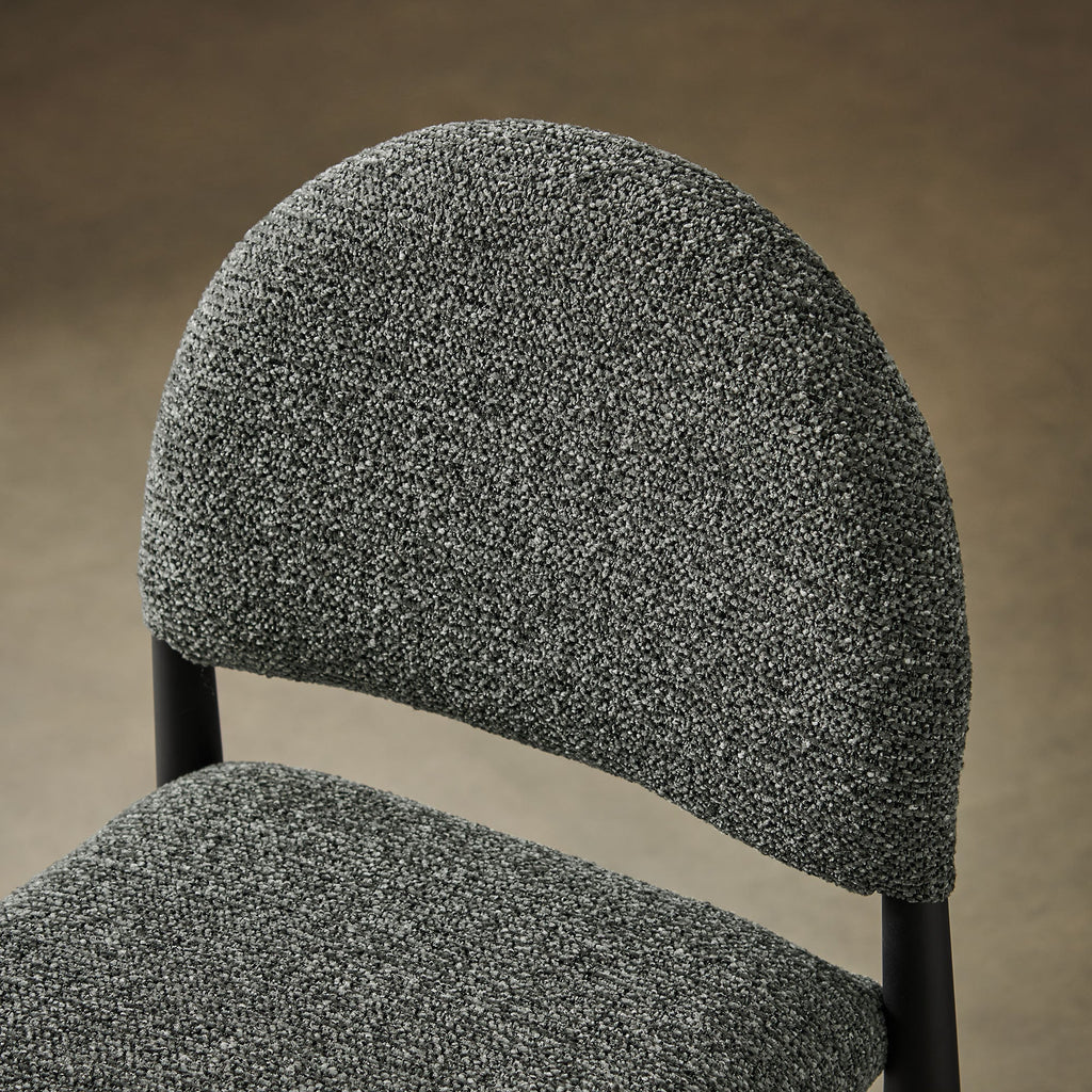 Tabouret de comptoir en tissu rembourré Hayley