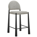 Tabouret de comptoir en tissu rembourré Hayley