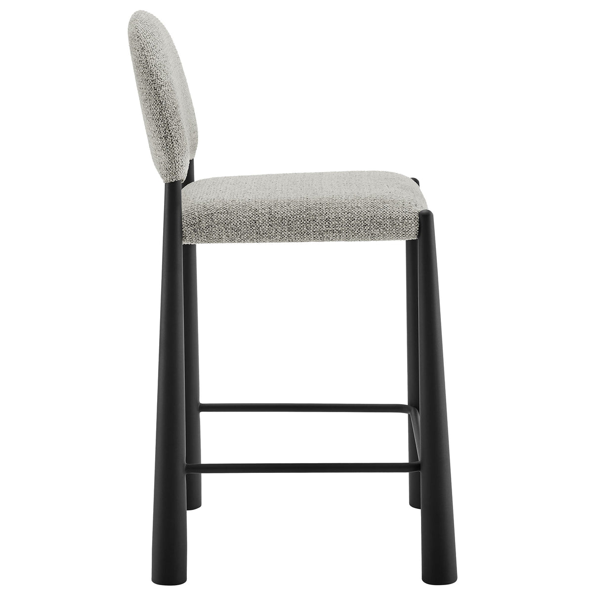 Tabouret de comptoir en tissu rembourré Hayley