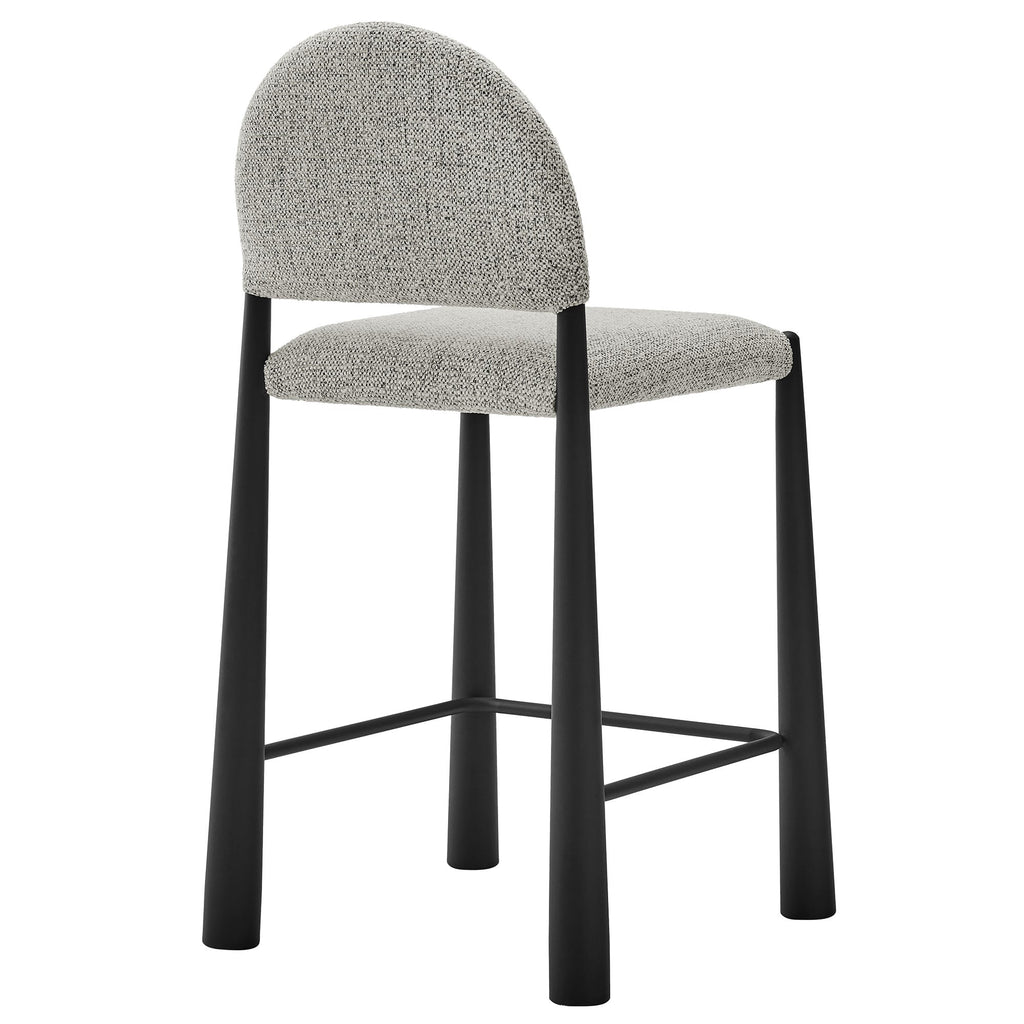 Tabouret de comptoir en tissu rembourré Hayley
